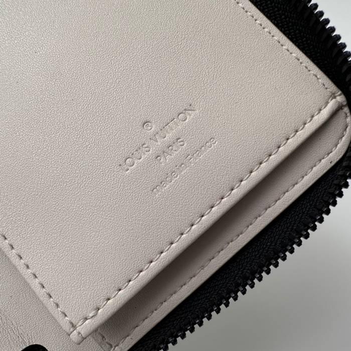 LOUIS VUITTON M83381 縦型ジッピー長財布 モノグラムシャドウ アイボリー サイズ:20x10cm