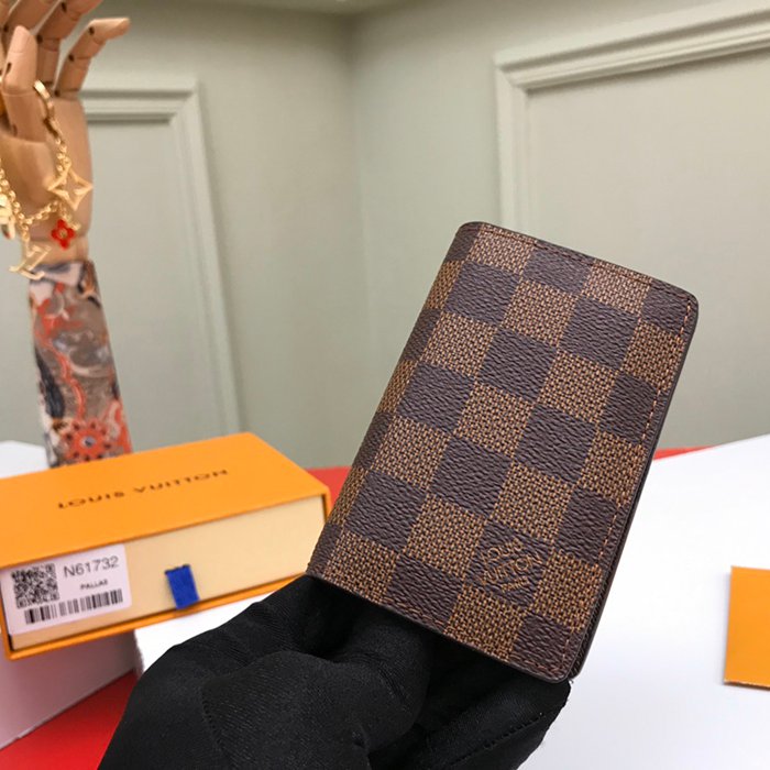 LOUIS VUITTON N63145 ポケットオーガナイザー ダミエエベン サイズ:11x7cm