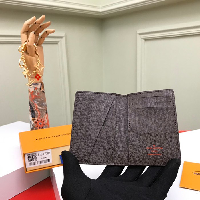 LOUIS VUITTON N63145 ポケットオーガナイザー ダミエエベン サイズ:11x7cm