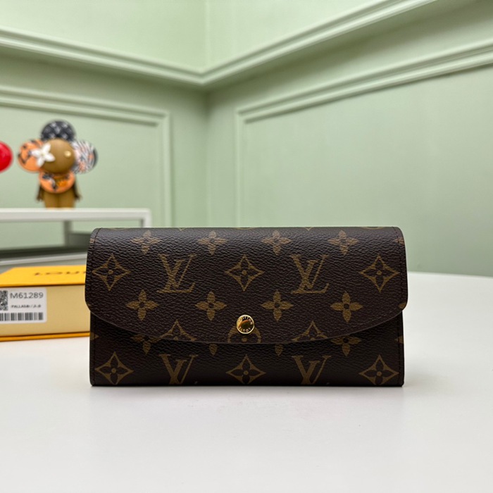 LOUIS VUITTON M61289 エミリー長財布 モノグラム ピンク サイズ:19x10cm