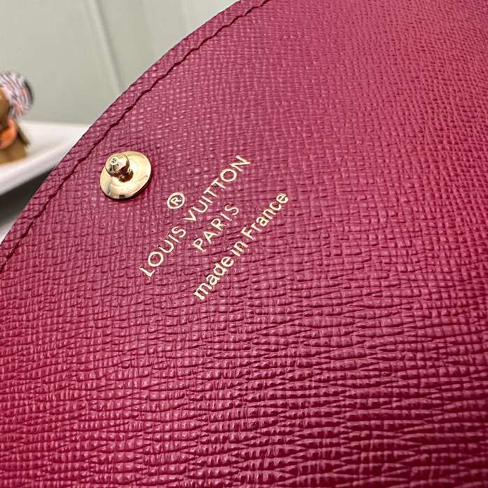 LOUIS VUITTON M60697 エミリー長財布 モノグラム パープルレッド サイズ:19x10cm