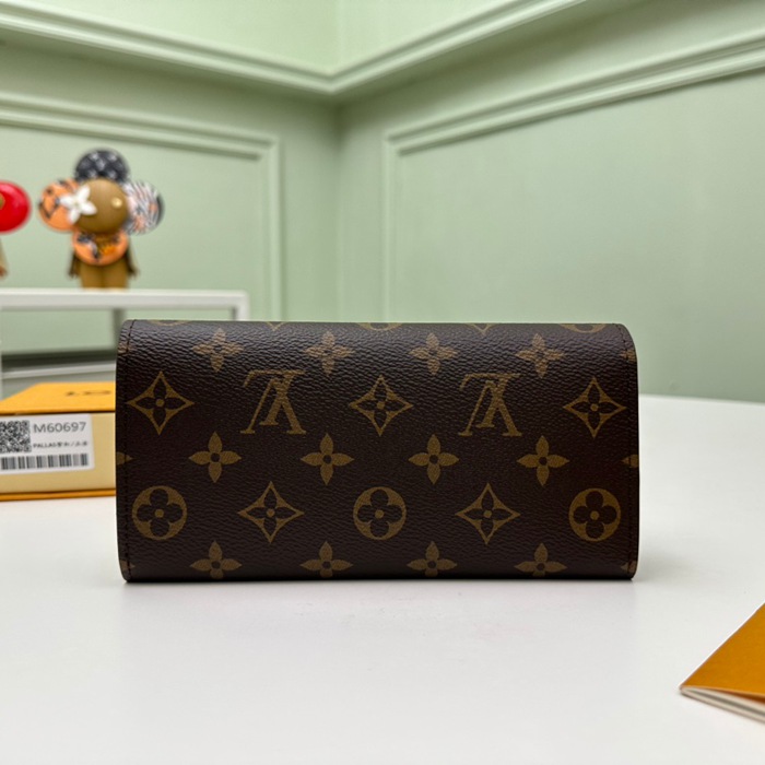 LOUIS VUITTON M60697 エミリー長財布 モノグラム パープルレッド サイズ:19x10cm