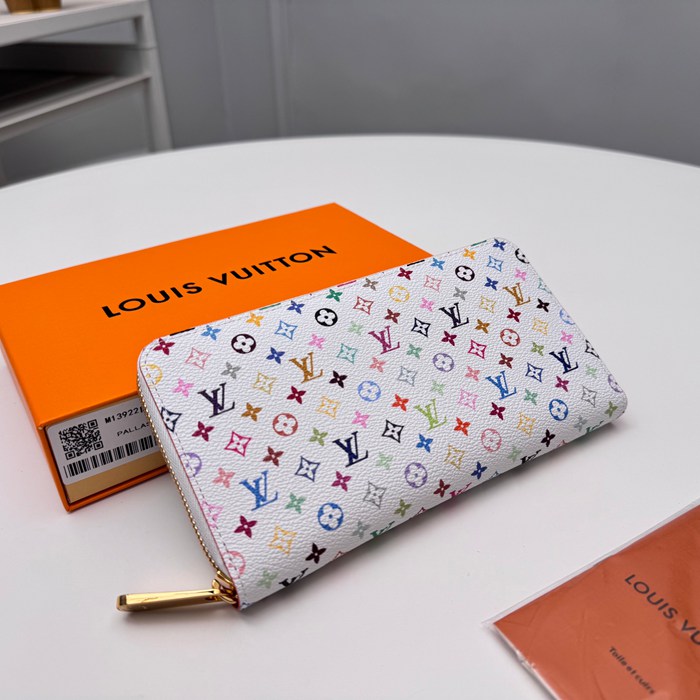 LOUIS VUITTON M13922 長財布 村上隆コラボ ホワイトマルチ サイズ:19x10cm
