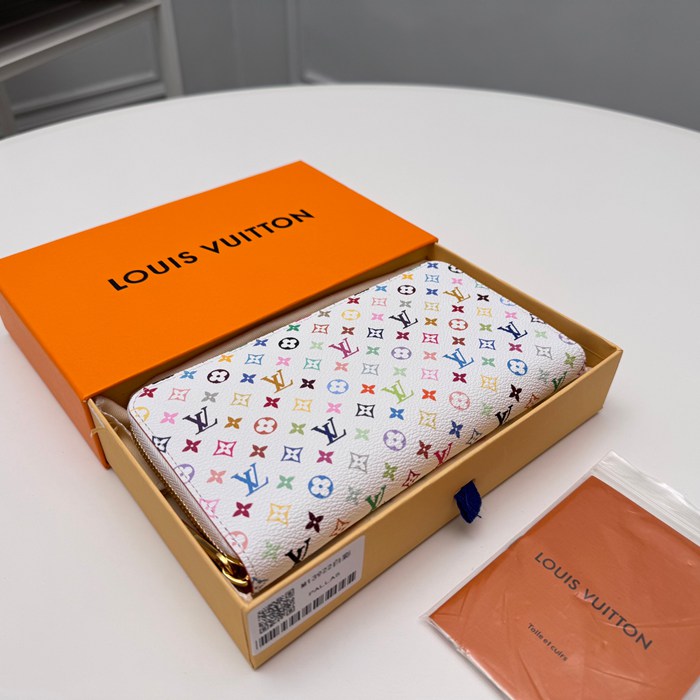 LOUIS VUITTON M13922 長財布 村上隆コラボ ホワイトマルチ サイズ:19x10cm