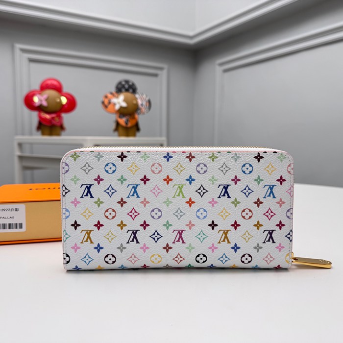 LOUIS VUITTON M13922 長財布 村上隆コラボ ホワイトマルチ サイズ:19x10cm