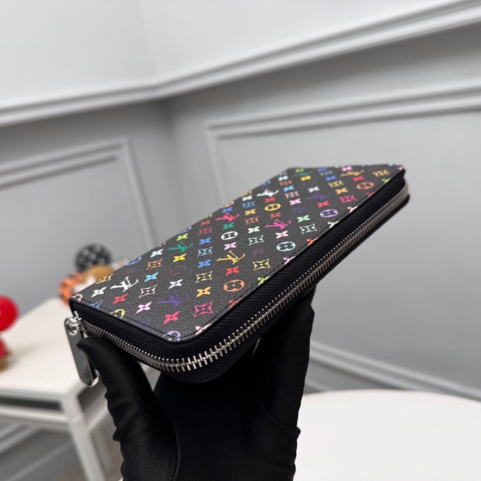 LOUIS VUITTON M13922 長財布 村上隆コラボ ブラックマルチ サイズ:19x10cm