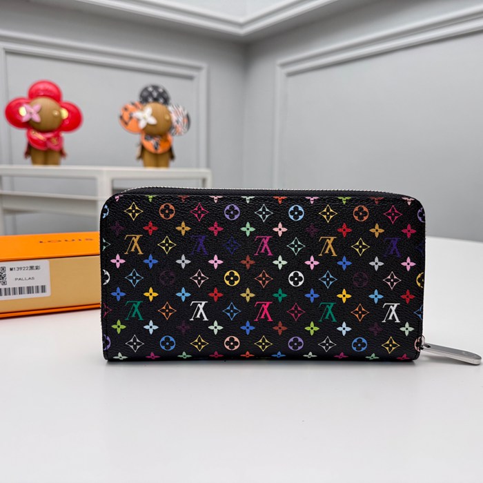 LOUIS VUITTON M13922 長財布 村上隆コラボ ブラックマルチ サイズ:19x10cm