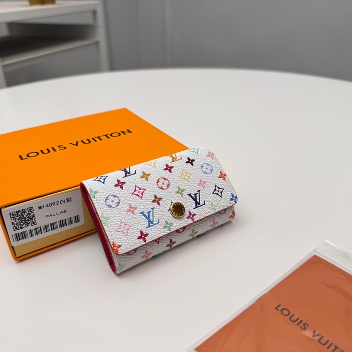 LOUIS VUITTON M14092 キーケース 村上隆コラボ ホワイトマルチ サイズ:12x7cm