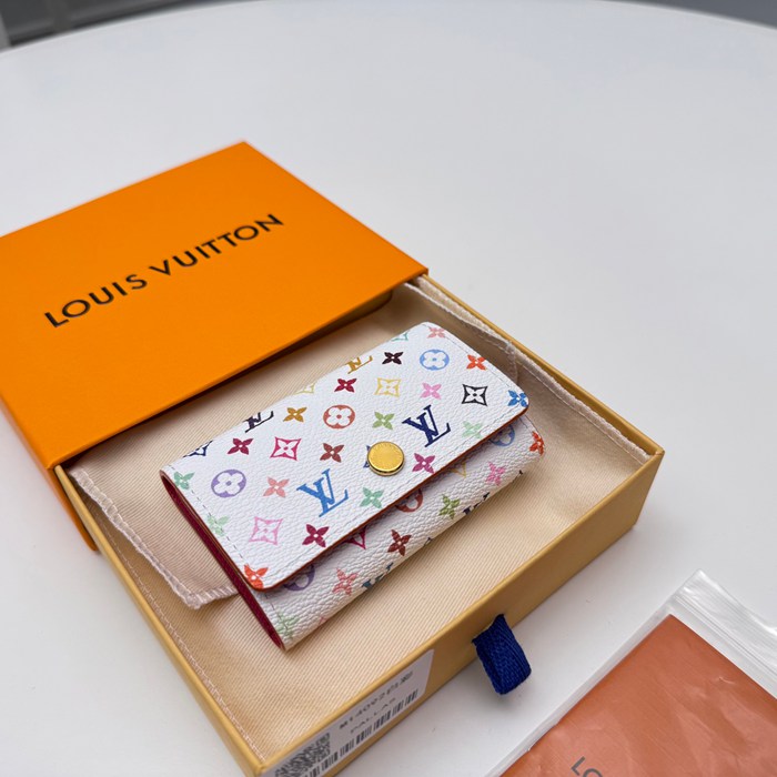 LOUIS VUITTON M14092 キーケース 村上隆コラボ ホワイトマルチ サイズ:12x7cm
