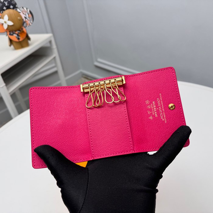 LOUIS VUITTON M14092 キーケース 村上隆コラボ ホワイトマルチ サイズ:12x7cm