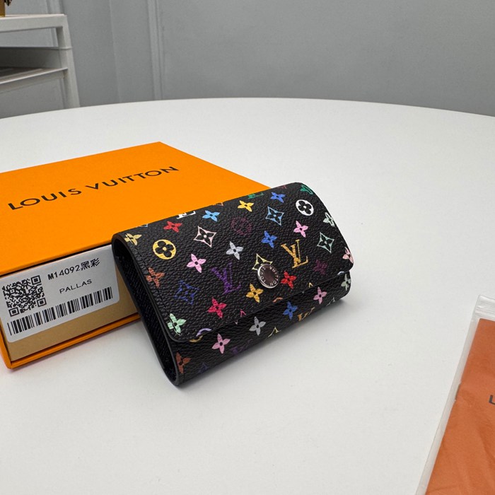 LOUIS VUITTON M14092 キーケース 村上隆コラボ ブラックマルチ サイズ:12x7cm