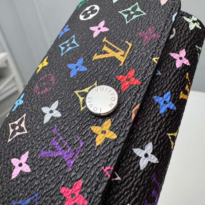 LOUIS VUITTON M14092 キーケース 村上隆コラボ ブラックマルチ サイズ:12x7cm