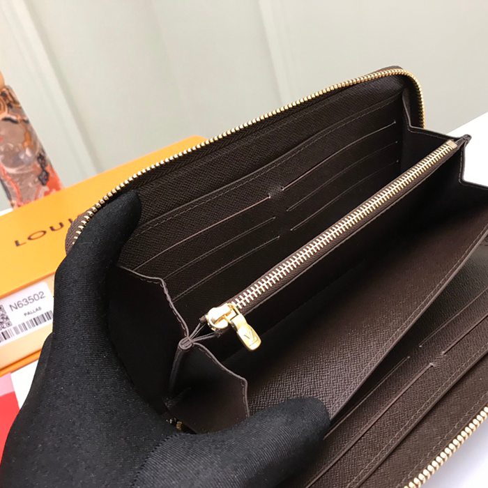 LOUIS VUITTON N63502 ジッピーオーガナイザー ダミエエベン サイズ:21x12cm
