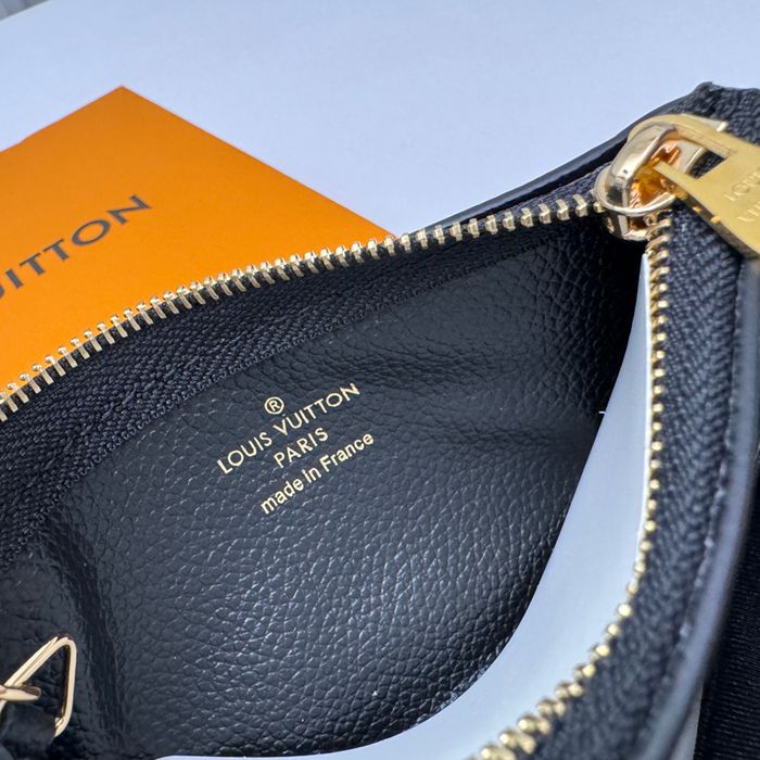 LOUIS VUITTON M80885 キーゼロ財布 モノグラムアンプラント ブラック サイズ:12x7x1.5cm