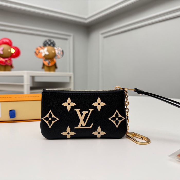 LOUIS VUITTON M80885 キーゼロ財布 モノグラムアンプラント ブラック サイズ:12x7x1.5cm