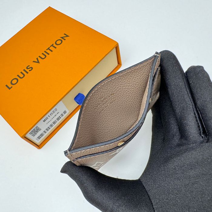 LOUIS VUITTON M81022 名刺ケース モノグラムアンプラント ベージュ サイズ:11x7.5x0.4cm
