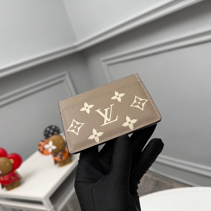 LOUIS VUITTON M81022 名刺ケース モノグラムアンプラント ベージュ サイズ:11x7.5x0.4cm