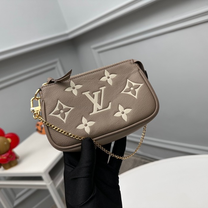 LOUIS VUITTON M80732 ミニポシェット アクセサリー モノグラムアンプラント ベージュ サイズ:15.5x10.5cm