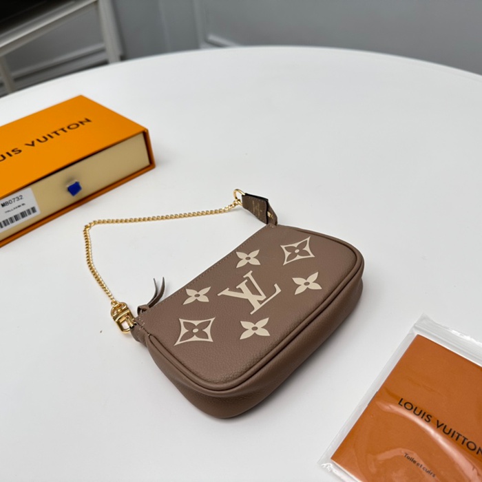 LOUIS VUITTON M80732 ミニポシェット アクセサリー モノグラムアンプラント ベージュ サイズ:15.5x10.5cm