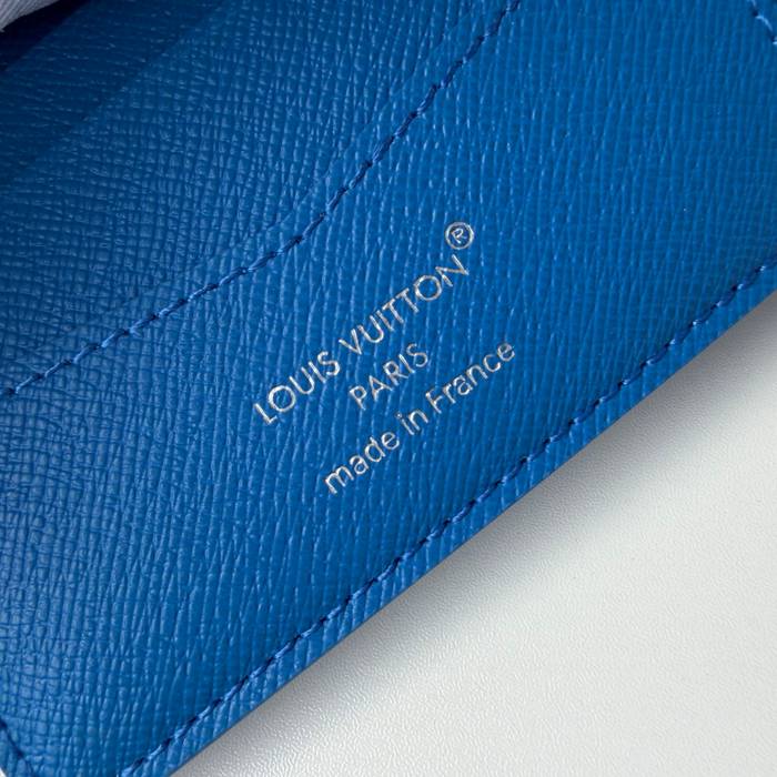 LOUIS VUITTON M26801 スレンダー財布 モノグラム スポーツシーン ブルー サイズ:11x8.5cm