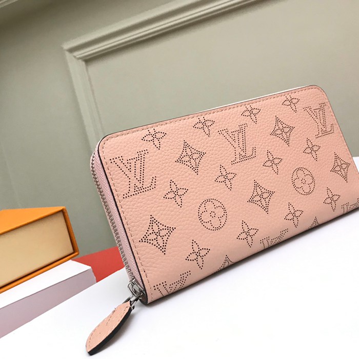 LOUIS VUITTON M61868 ジッピー長財布 マヒナ ピンク サイズ:19.5x10.5x2.5cm