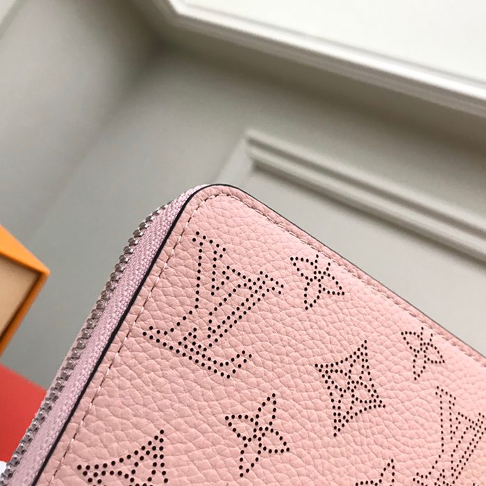 LOUIS VUITTON M61868 ジッピー長財布 マヒナ ピンク サイズ:19.5x10.5x2.5cm