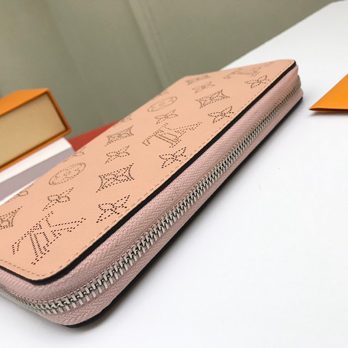 LOUIS VUITTON M61868 ジッピー長財布 マヒナ ピンク サイズ:19.5x10.5x2.5cm
