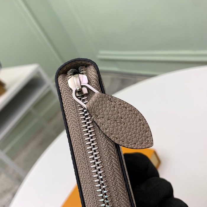 LOUIS VUITTON M69821 ジッピー長財布 マヒナ グレー サイズ:19.5x10.5x2.5cm