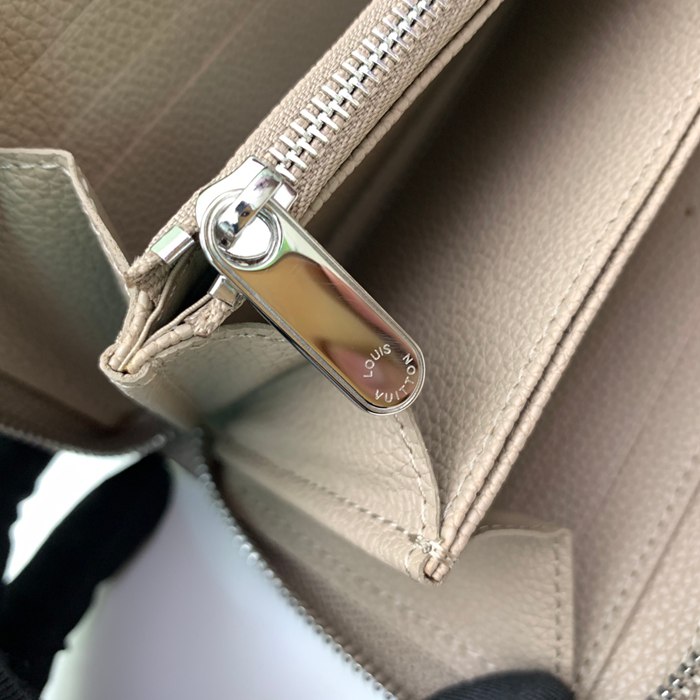 LOUIS VUITTON M69821 ジッピー長財布 マヒナ グレー サイズ:19.5x10.5x2.5cm