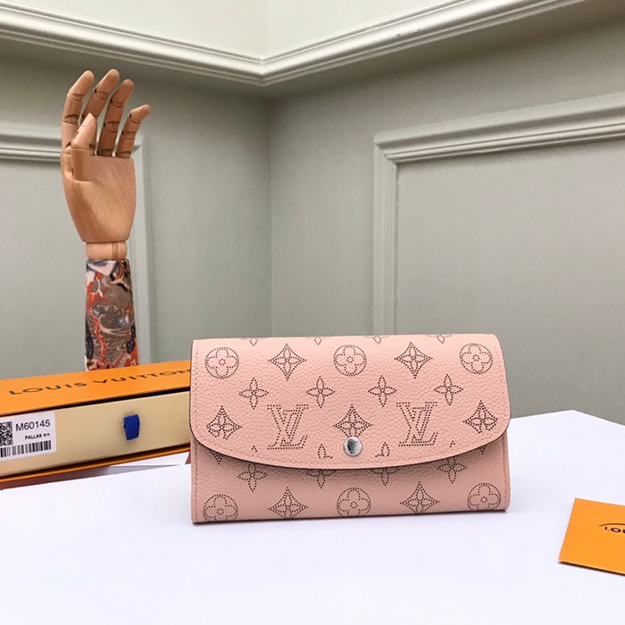 LOUIS VUITTON M60145 イリス長財布 モノグラムレース ピンク サイズ:19x12cm