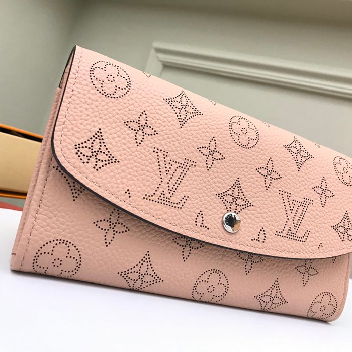 LOUIS VUITTON M60145 イリス長財布 モノグラムレース ピンク サイズ:19x12cm