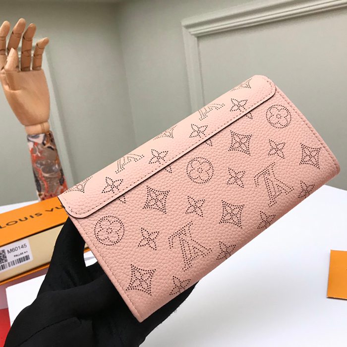 LOUIS VUITTON M60145 イリス長財布 モノグラムレース ピンク サイズ:19x12cm