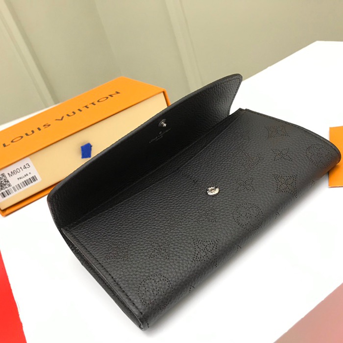 LOUIS VUITTON M60143 イリス長財布 モノグラムレース ブラック サイズ:19x12cm