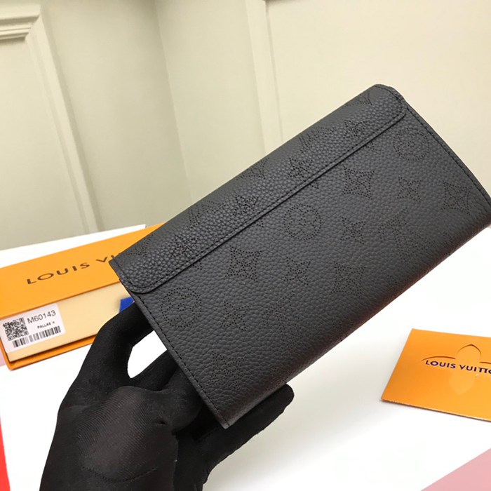 LOUIS VUITTON M60143 イリス長財布 モノグラムレース ブラック サイズ:19x12cm