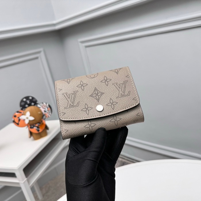 LOUIS VUITTON M62542 イリス短財布 モノグラムレース グレー サイズ:12x9.5cm
