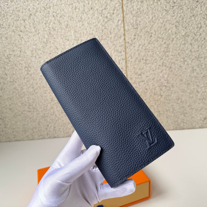 LOUIS VUITTON M25978 ブラッザ長財布 LVエアログラム ブルー サイズ:19x10cm