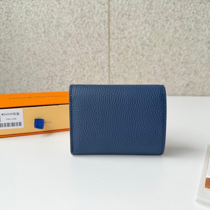 LOUIS VUITTON M26250 三つ折り財布 ヴィクター LVエアログラム ブルー サイズ:5x9x2.5cm