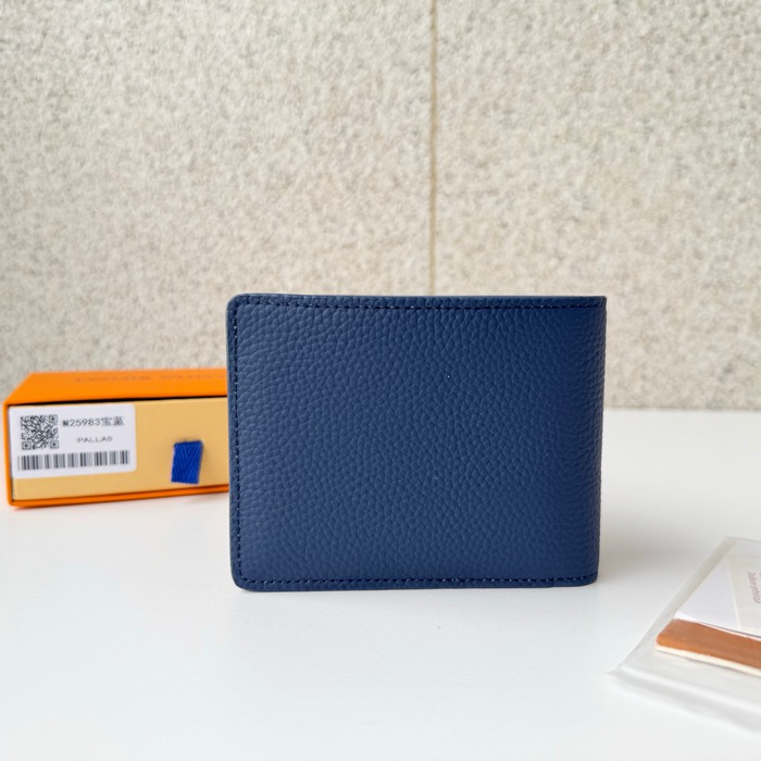 LOUIS VUITTON M25983 マルチプル短財布 LVエアログラム ブルー サイズ:5x9x1.5cm