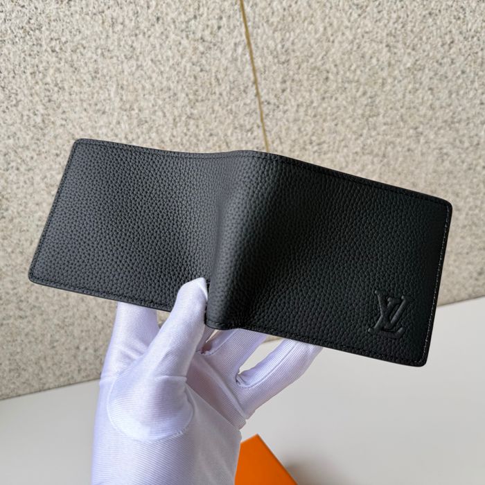 LOUIS VUITTON M25945 マルチプル短財布 LVエアログラム ブラック サイズ:5x9x1.5cm