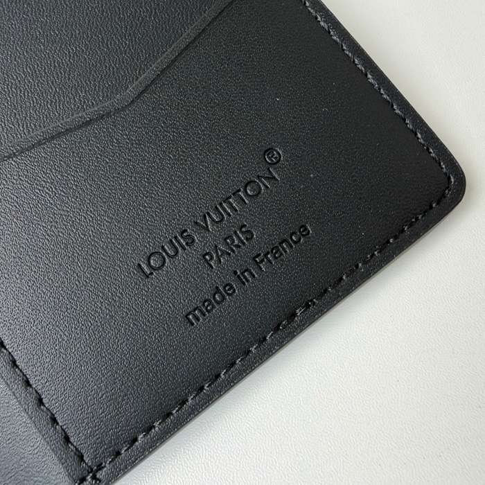 LOUIS VUITTON M25951 ポケットオーガナイザー LVエアログラム ブラック サイズ:8x11cm