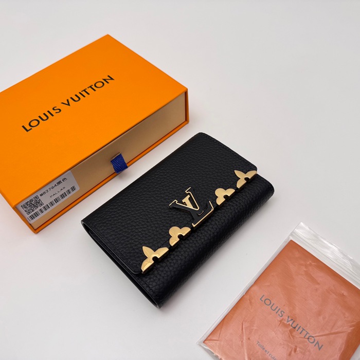 LOUIS VUITTON M82764 カピシーヌ コンパクト財布 ブラック サイズ:13.5x9.5cm