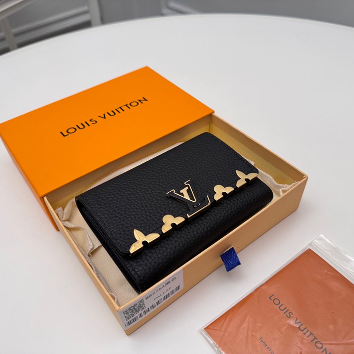 LOUIS VUITTON M82764 カピシーヌ コンパクト財布 ブラック サイズ:13.5x9.5cm