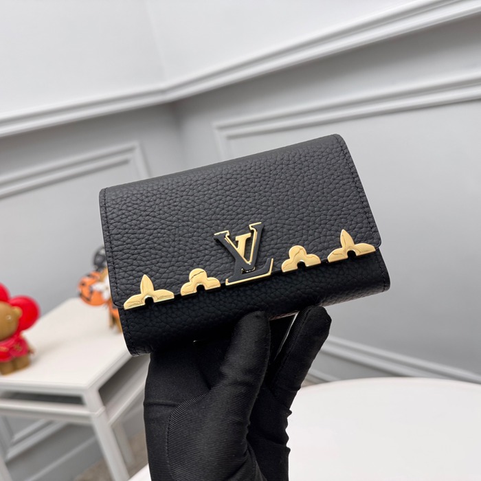 LOUIS VUITTON M82764 カピシーヌ コンパクト財布 ブラック サイズ:13.5x9.5cm