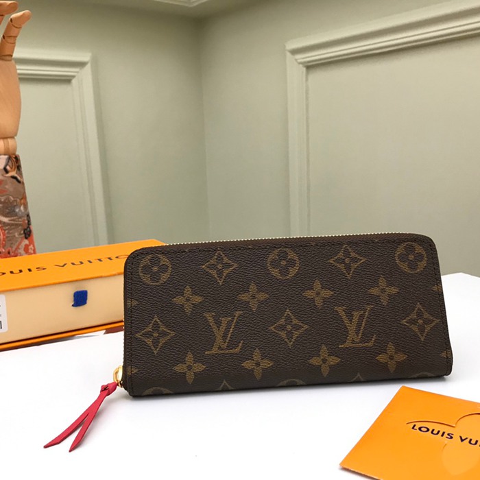 LOUIS VUITTON M60742 クレマンス長財布 モノグラム ピンク サイズ:19cm LOUIS VUITTON M60742 クレマンス長財布 モノグラム ピンク サイズ:19cm