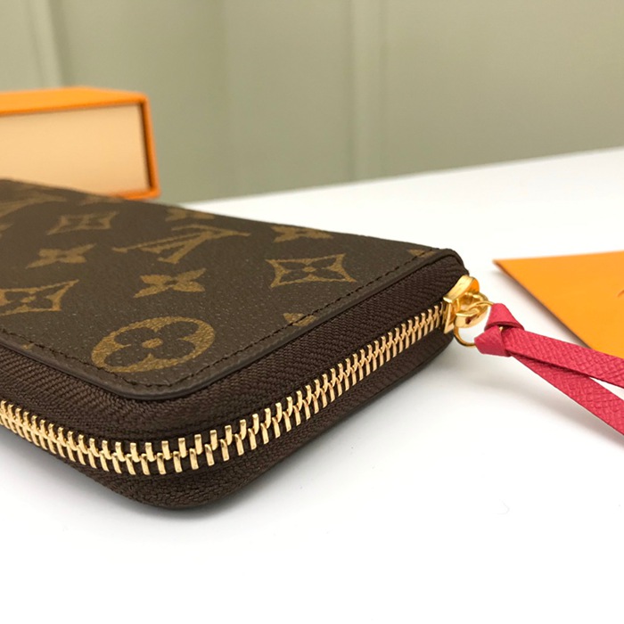 LOUIS VUITTON M60742 クレマンス長財布 モノグラム ピンク サイズ:19cm