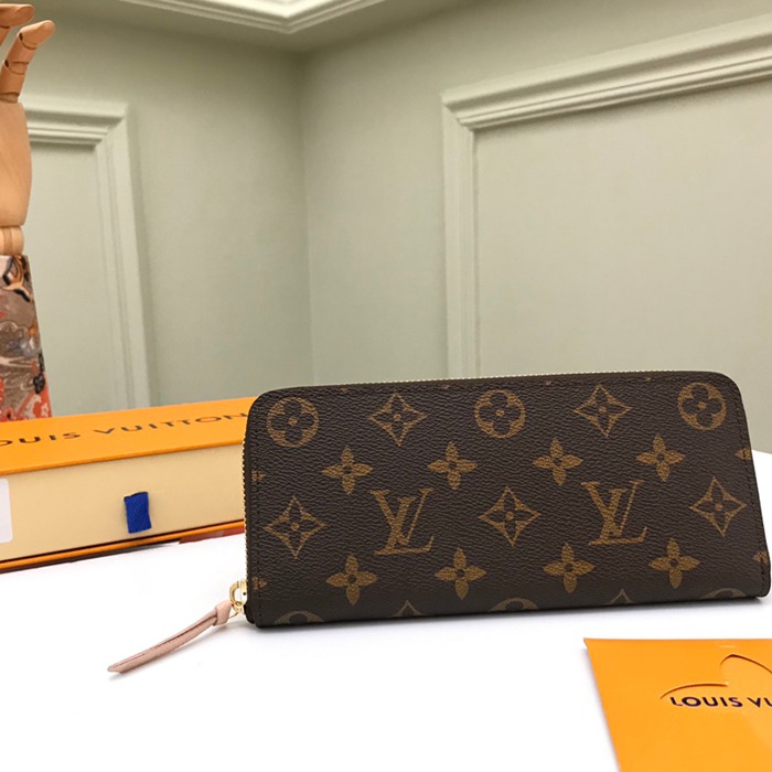 LOUIS VUITTON M60742 クレマンス長財布 モノグラム ピンク サイズ:19cm LOUIS VUITTON M60742 クレマンス長財布 モノグラム ピンク サイズ:19cm