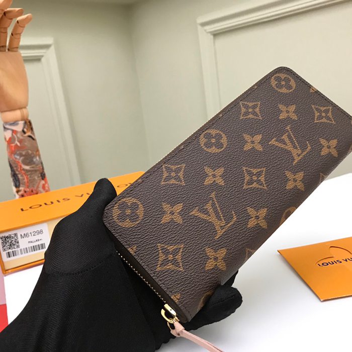 LOUIS VUITTON M60742 クレマンス長財布 モノグラム ピンク サイズ:19cm