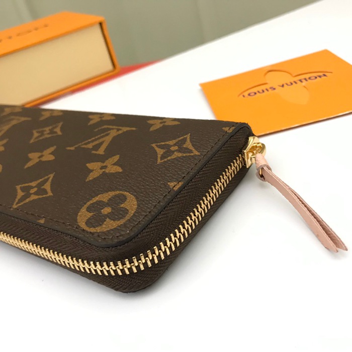 LOUIS VUITTON M60742 クレマンス長財布 モノグラム ピンク サイズ:19cm