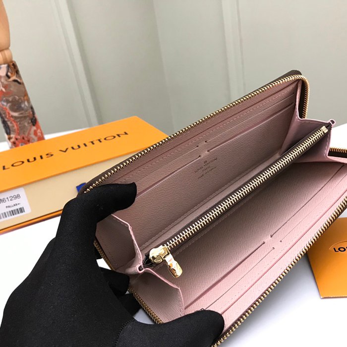 LOUIS VUITTON M60742 クレマンス長財布 モノグラム ピンク サイズ:19cm