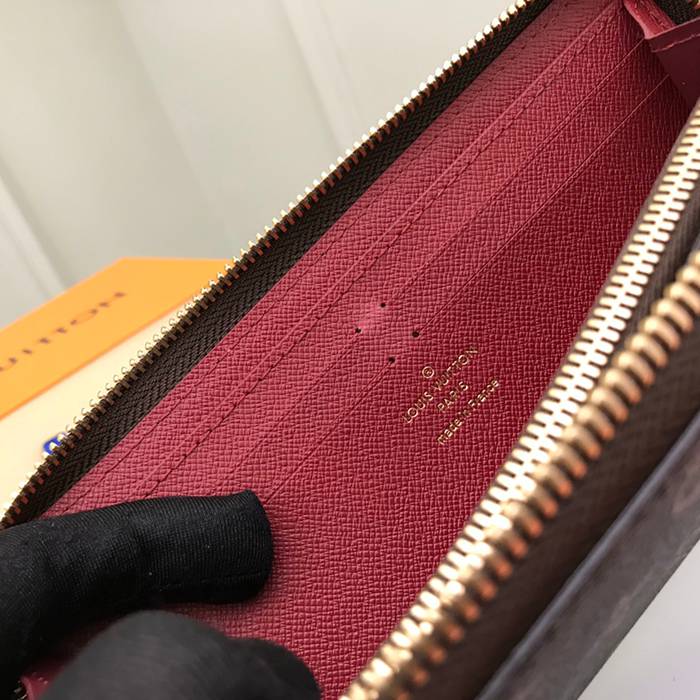 LOUIS VUITTON M60742 クレマンス長財布 モノグラム パープル サイズ:19cm